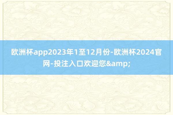 欧洲杯app　　2023年1至12月份-欧洲杯2024官网-投注入口欢迎您&