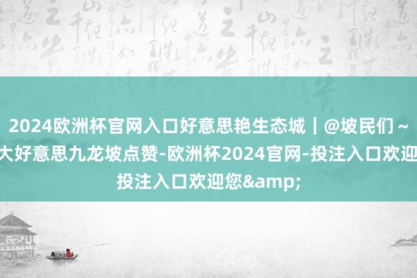 2024欧洲杯官网入口好意思艳生态城｜@坡民们～速来！为大好意思九龙坡点赞-欧洲杯2024官网-投注入口欢迎您&