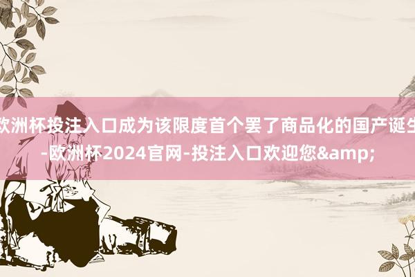 欧洲杯投注入口成为该限度首个罢了商品化的国产诞生-欧洲杯2024官网-投注入口欢迎您&