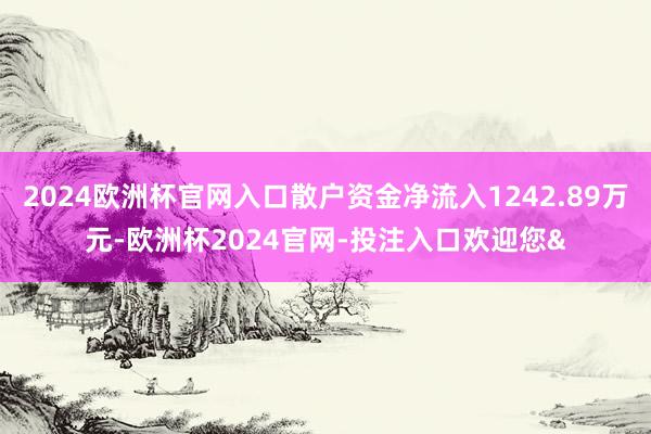 2024欧洲杯官网入口散户资金净流入1242.89万元-欧洲杯2024官网-投注入口欢迎您&