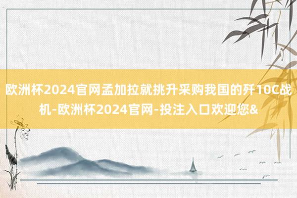 欧洲杯2024官网孟加拉就挑升采购我国的歼10C战机-欧洲杯2024官网-投注入口欢迎您&
