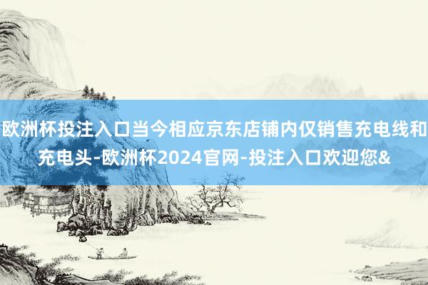欧洲杯投注入口当今相应京东店铺内仅销售充电线和充电头-欧洲杯2024官网-投注入口欢迎您&