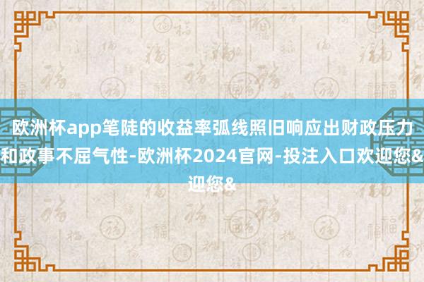 欧洲杯app笔陡的收益率弧线照旧响应出财政压力和政事不屈气性-欧洲杯2024官网-投注入口欢迎您&