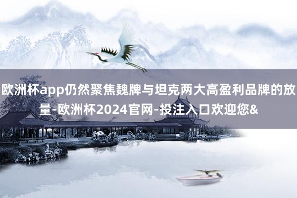 欧洲杯app仍然聚焦魏牌与坦克两大高盈利品牌的放量-欧洲杯2024官网-投注入口欢迎您&