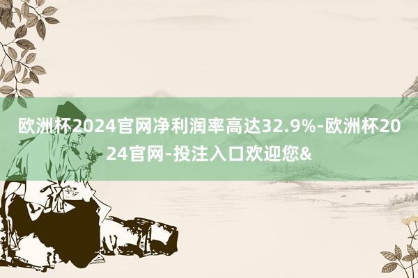 欧洲杯2024官网净利润率高达32.9%-欧洲杯2024官网-投注入口欢迎您&