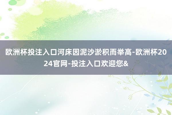 欧洲杯投注入口河床因泥沙淤积而举高-欧洲杯2024官网-投注入口欢迎您&